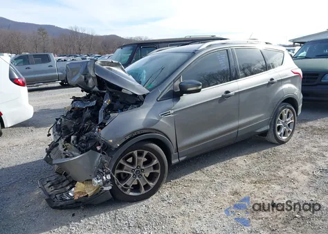 2014 Ford Escape Titanium из США, поврежденный, VIN 1FMCU0J95EUD70483